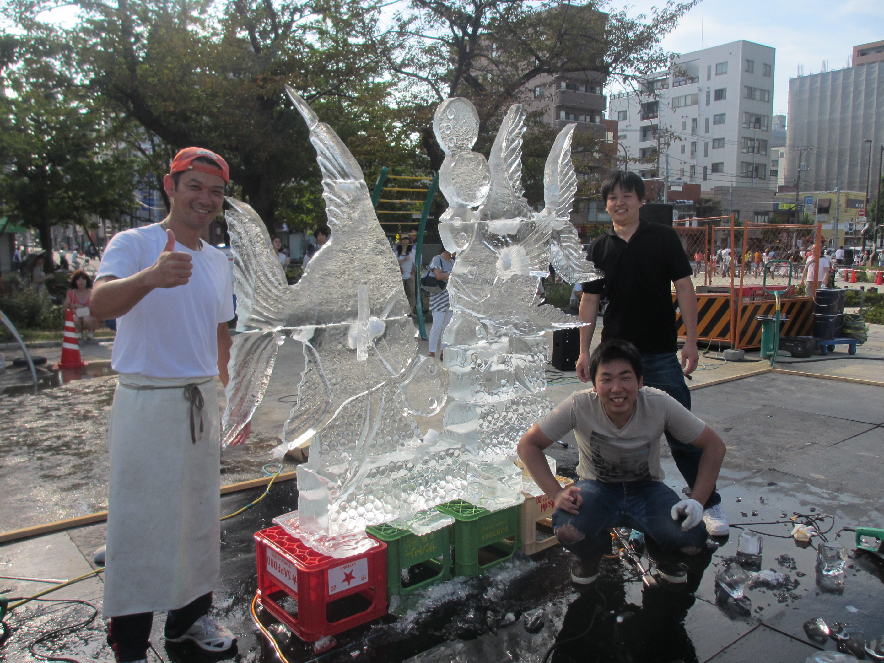 氷の彫刻　世界チャンピオン