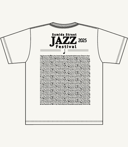 公式すみだジャズTバンドシャツ